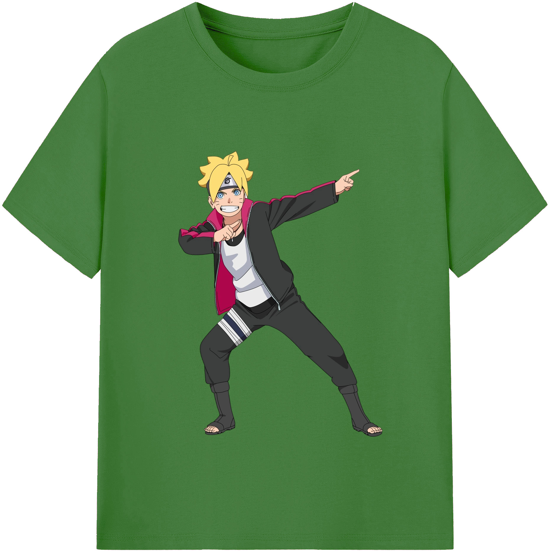 （画像用） NARUTO -ナルト- うずまき ボルト Uzumaki Boruto レディースカジュアルプリントTシャツ（綿100％）